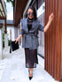 Oversize, classic jacket - GRAY
