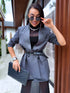 Oversize, classic jacket - GRAY