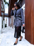 Oversize, classic jacket - GRAY