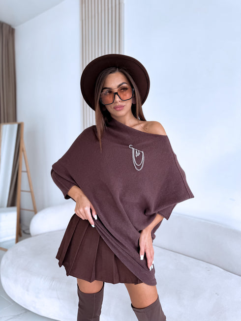 ELYNDI sweater "SYMMETRY 37709" - CHOCO