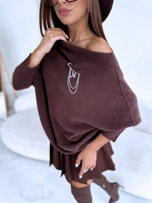 ELYNDI sweater "SYMMETRY 37709" - CHOCO