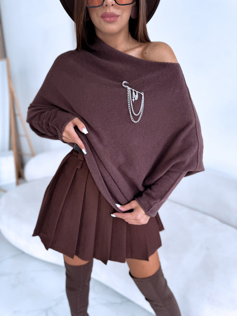 ELYNDI sweater "SYMMETRY 37709" - CHOCO