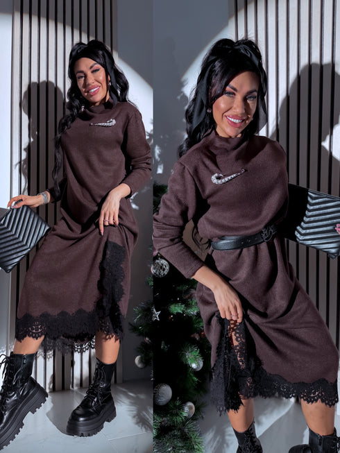 Вязаное платье "Christmas Beats A18839" - CHOCO