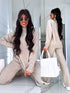 Knitted Set "AUTUMN E5389" - LIGHT BEIGE PRE-ORDER