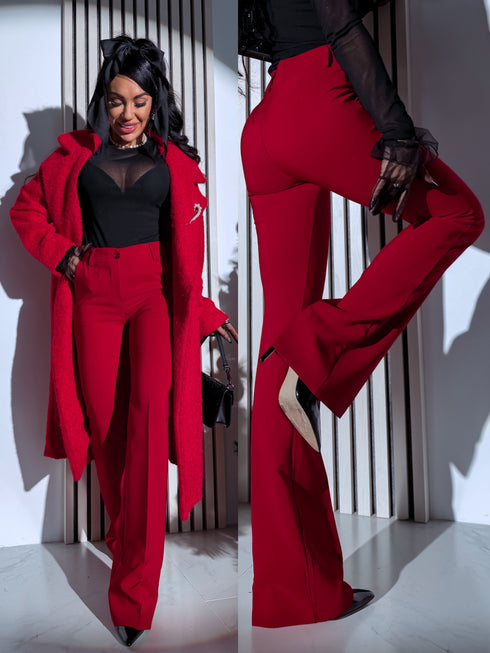 Бордовые тканевые брюки "TAYLOR" ПРЕДЗАКАЗ