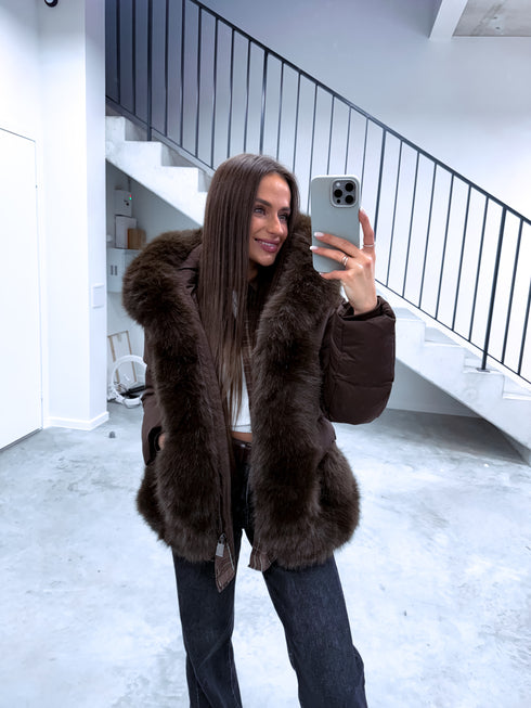 Short jacket "STREAK FC7607" - CHOCO PRE-ORDER