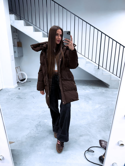 Удлинённая куртка "STRIKE GOLD" FC7619 - CHOCO