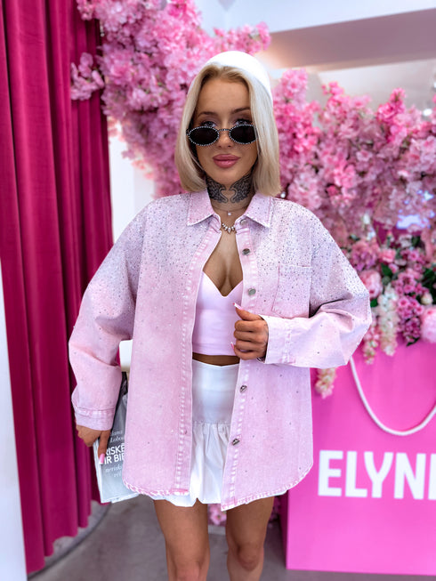 Džinsa krekls "GLOW COUTURE" MF3007 - VECI ROZĀ
