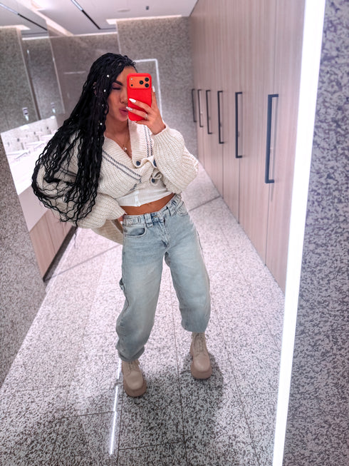 Džinsai "PASTEL TIDE" T6077 - ŠVIESIAI MĖLYNA