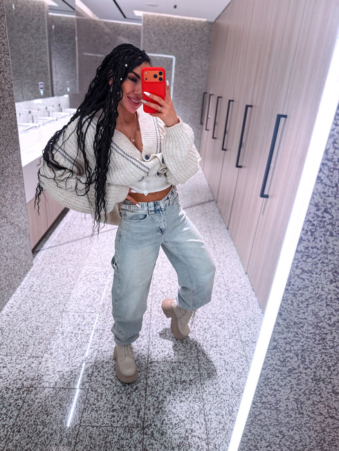 Džinsai "PASTEL TIDE" T6077 - ŠVIESIAI MĖLYNA