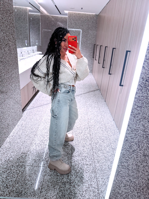 Džinsai "PASTEL TIDE" T6077 - ŠVIESIAI MĖLYNA