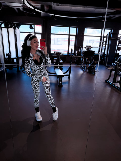 2IN1 komplektas "Zebra Glam 2811" - juodai baltas