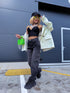 Džinsa bikses "GLAM DENIM" 8762 - TUMŠI PELĒKAS