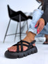 Strappy Sandals "PINUMS" - Black