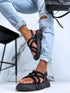 Strappy Sandals "PINUMS" - Black