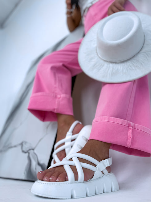 Strappy Sandals "PINUMS" - white