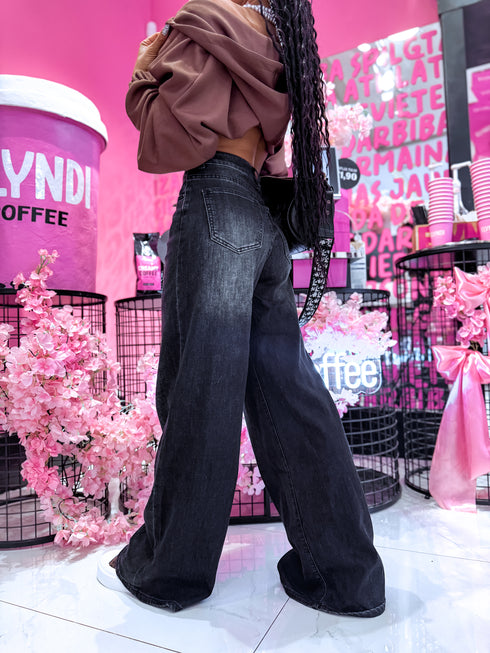 HM8511-6 džinsa bikses "TAYCAN"- TUMŠI PELĒKAS