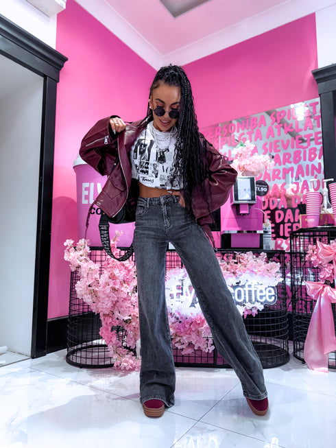 HM8511-5 džinsai "TAYCAN"- GRAFITO PILKOS