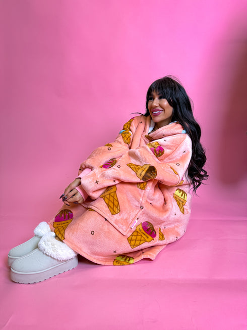 ELYNDI light blanket sweater "ICE CREAM"