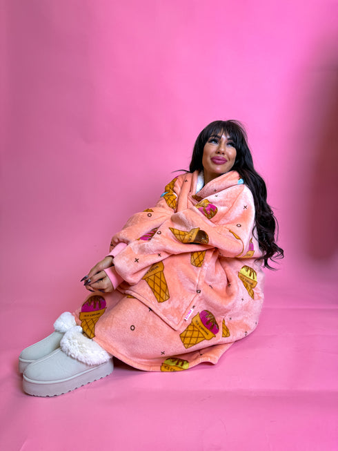 ELYNDI light blanket sweater "ICE CREAM"