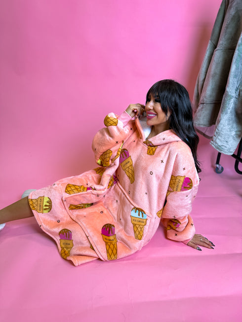 ELYNDI light blanket sweater "ICE CREAM"