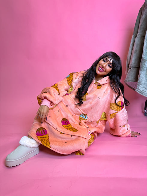 ELYNDI light blanket sweater "ICE CREAM"