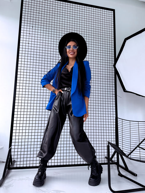 Dark blue, ONE SIZE jacket + black top