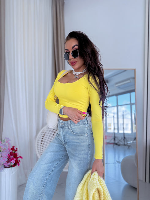 PUSH-UP viršūnės "OPULENCE VD73" - GELTONAS