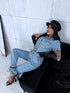 LIGHT BLUE DENIM jumpsuit "BLUE WEEKEND" LY107