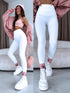 Slimming leggings with underwire 3286 - WHITE