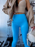 Deceptive Leggings with Straps 3286 - LIGHT BLUE