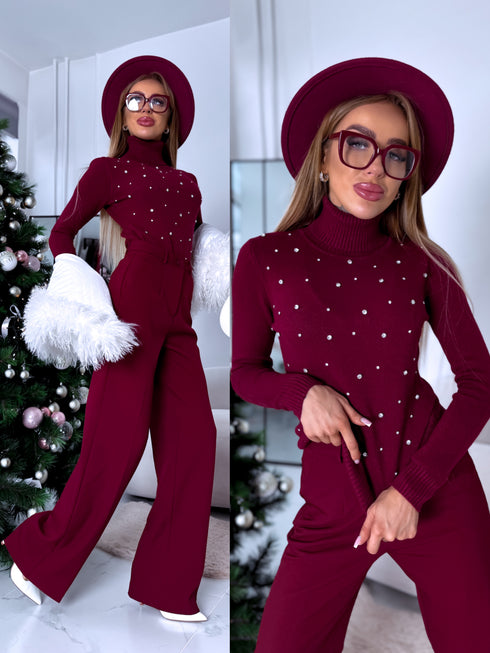 Džemperis "CRYSTAL TOUCH" JL7072 - BORDO