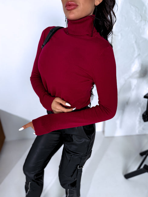 Classic turtleneck - BURGUNDY PRE-ORDER