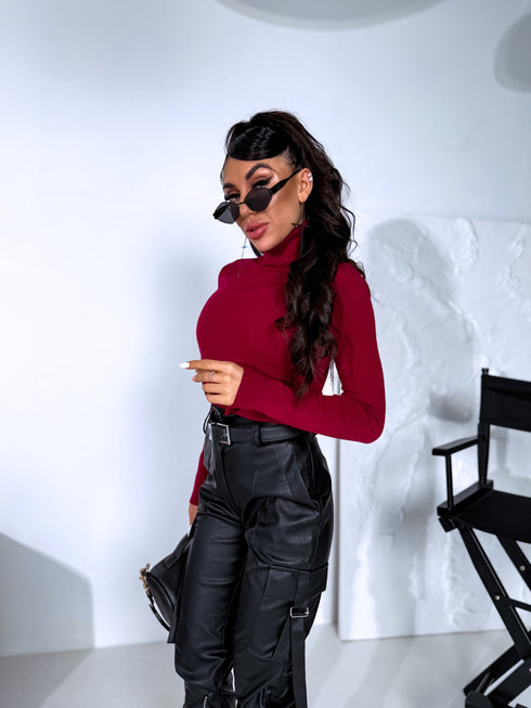 Classic turtleneck - BURGUNDY PRE-ORDER