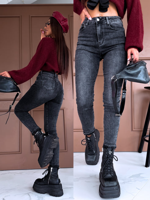 DARK GRAY jeans "BOSTON" HM5321-8