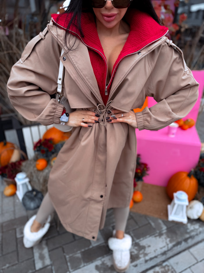 Coat "MOUNTAIN GIRL NA3059" - CARAMEL