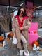 Coat "MOUNTAIN GIRL NA3059" - CARAMEL