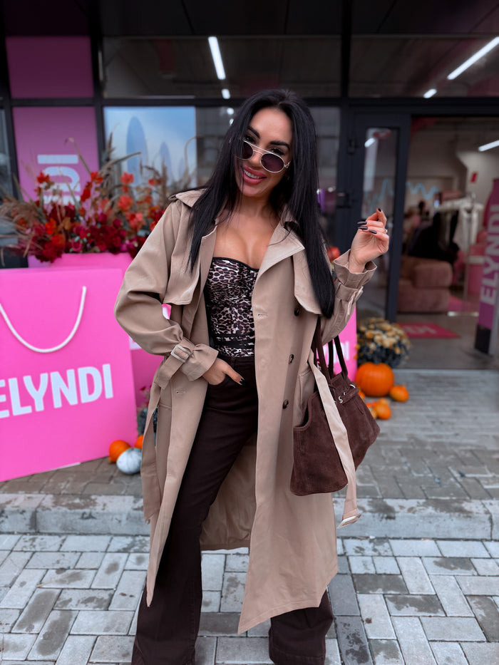 Trench coat "KANEL NA3072" – CARAMEL