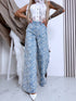 Gėlių siuvinėjimo kelnės "BALI VIBE" L1197