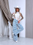 Gėlių siuvinėjimo kelnės "BALI VIBE" L1197