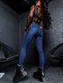 Dark Blue HIGH WAIST SKINNY Jeans DJ314