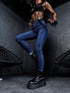 Dark Blue HIGH WAIST SKINNY Jeans DJ314