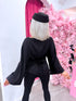Satin blouse "MUSE YY638" - BLACK
