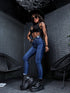 Dark Blue HIGH WAIST SKINNY Jeans DJ314