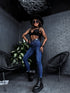 Dark Blue HIGH WAIST SKINNY Jeans DJ314
