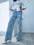 LUX denim pants "LILIUM" T6058-1 - LIGHT BLUE