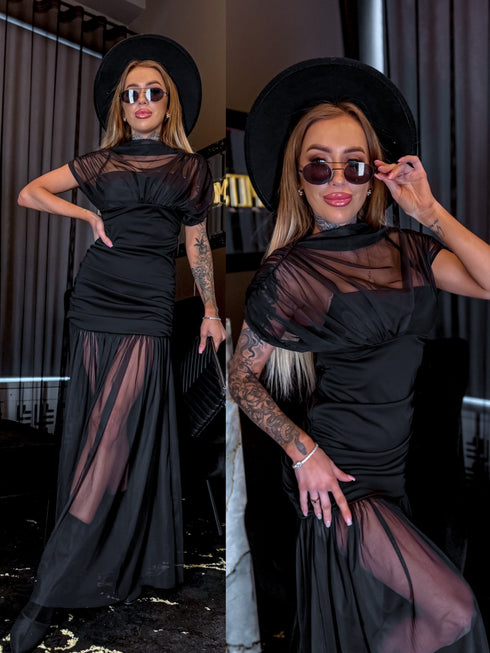 Dress "GERMANY" - LM08111 - BLACK