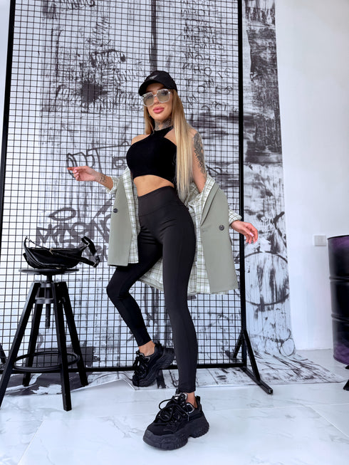 Legingi "POWER STRIPE" LM88169 - MELNI