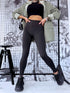 Legingi "POWER STRIPE" LM88169 - MELNI