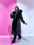 "BARNEY FC7618" long coat - BLACK